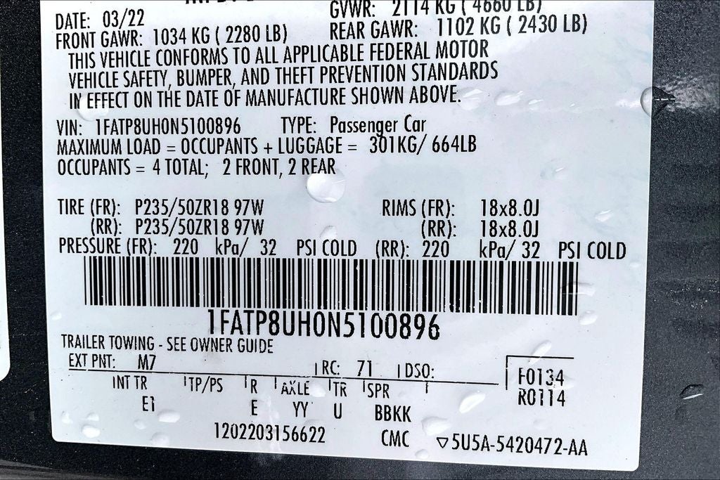 2022 Ford Mustang EcoBoost Premium