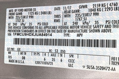 2018 Ford Escape SEL