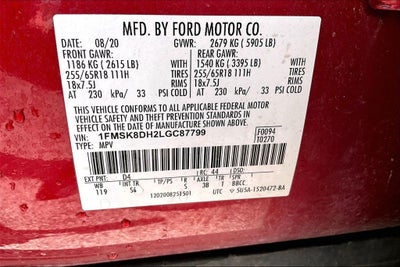 2020 Ford Explorer XLT