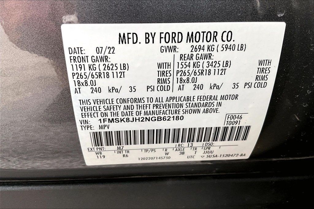 2022 Ford Explorer Timberline