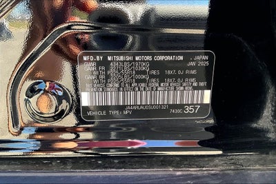 2025 Mitsubishi Outlander Sport 2.0 SE