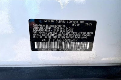 2023 Subaru WRX Base