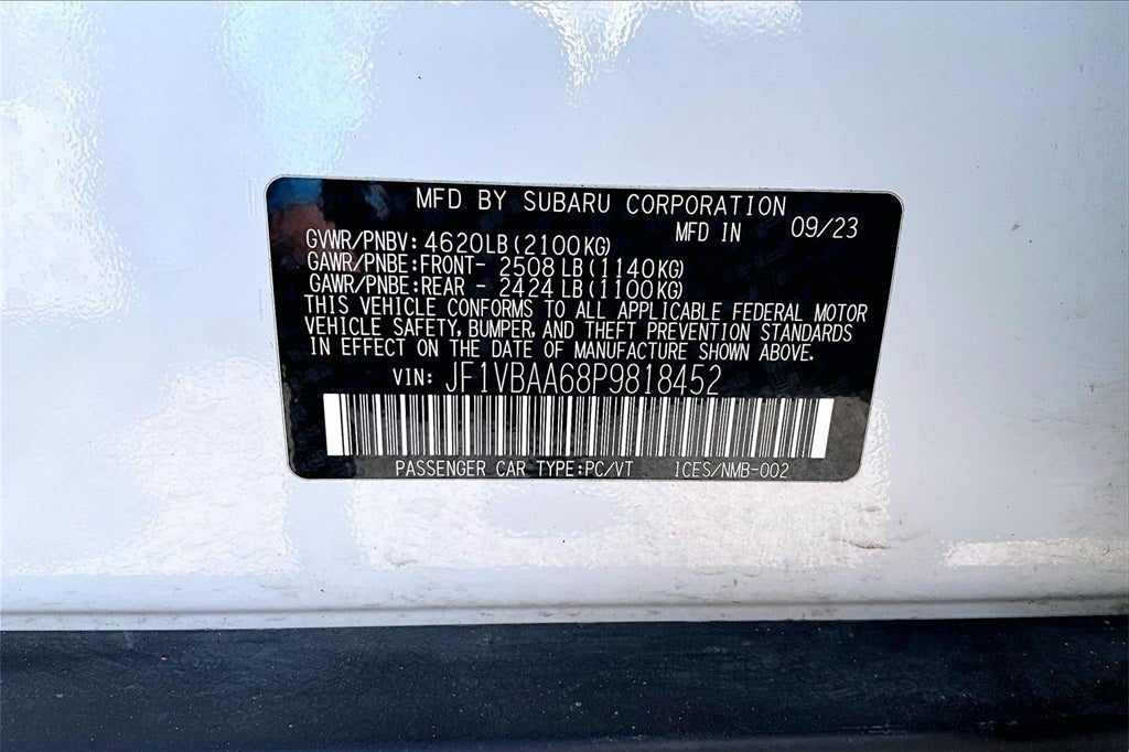 2023 Subaru WRX Base