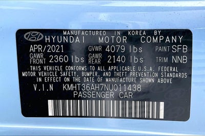 2022 Hyundai Veloster N Base