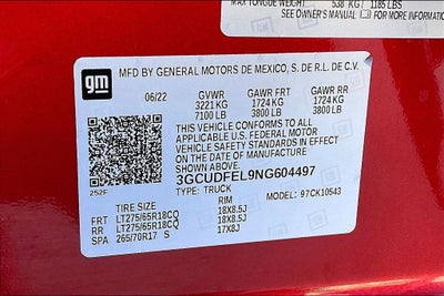 2022 Chevrolet Silverado 1500 LT Trail Boss