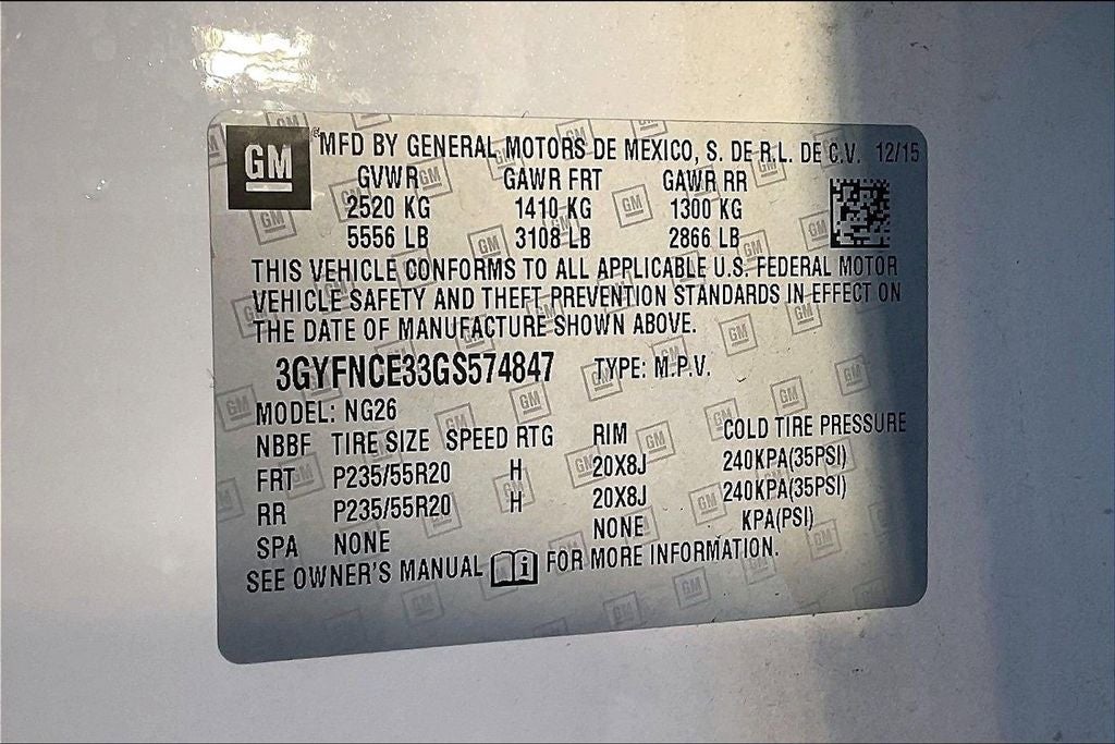 2016 Cadillac SRX Performance