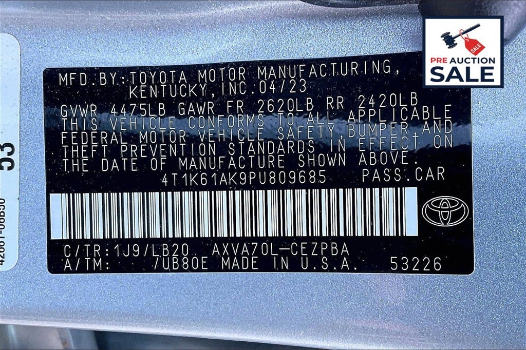 2023 Toyota Camry XSE