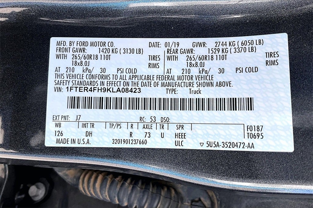 2019 Ford Ranger Lariat