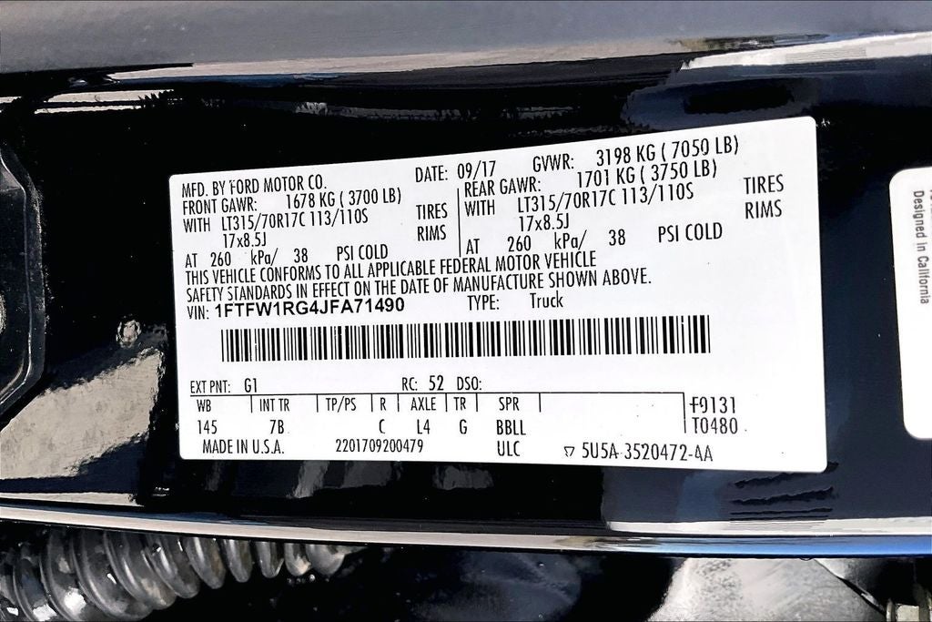 2018 Ford F-150 Raptor