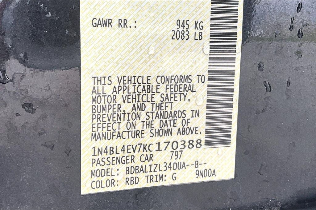 2019 Nissan Altima 2.5 SL