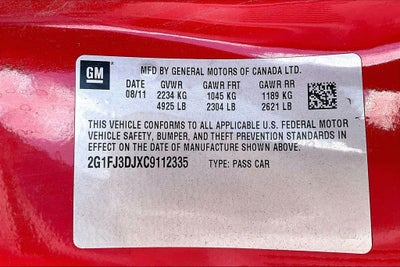 2012 Chevrolet Camaro SS 1SS