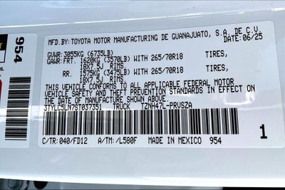 2025 Toyota Tacoma Hybrid TRD Off Road