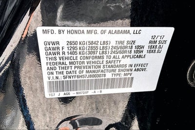 2018 Honda Pilot EX-L