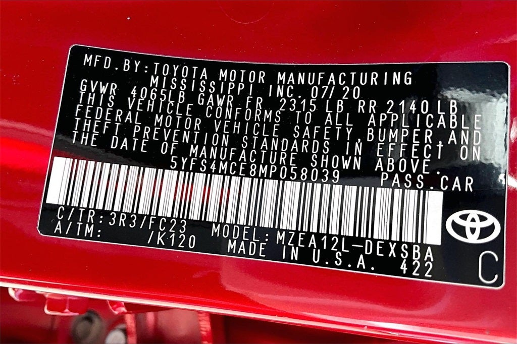 2021 Toyota Corolla SE