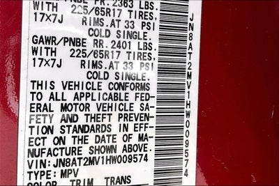 2017 Nissan Rogue SV