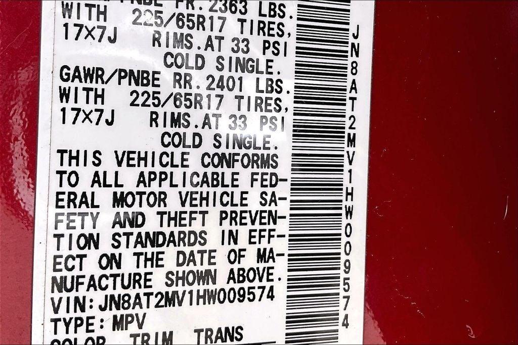 2017 Nissan Rogue SV