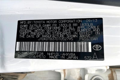 2013 Toyota Prius c Two