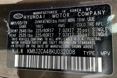 2019 Hyundai Tucson SE