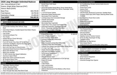 2020 Jeep Wrangler Unlimited Rubicon 4x4