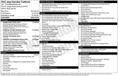 2022 Jeep Cherokee Trailhawk