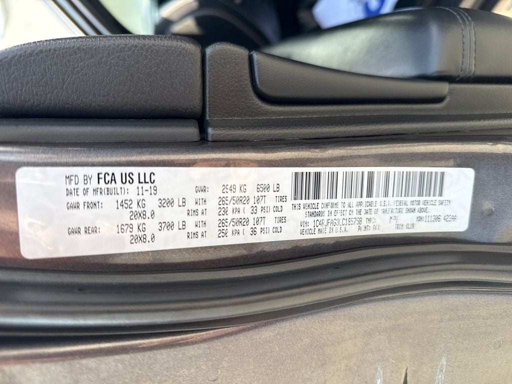 2020 Jeep Grand Cherokee Altitude 4x4