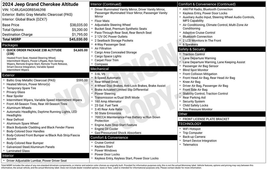 2024 Jeep Grand Cherokee Altitude