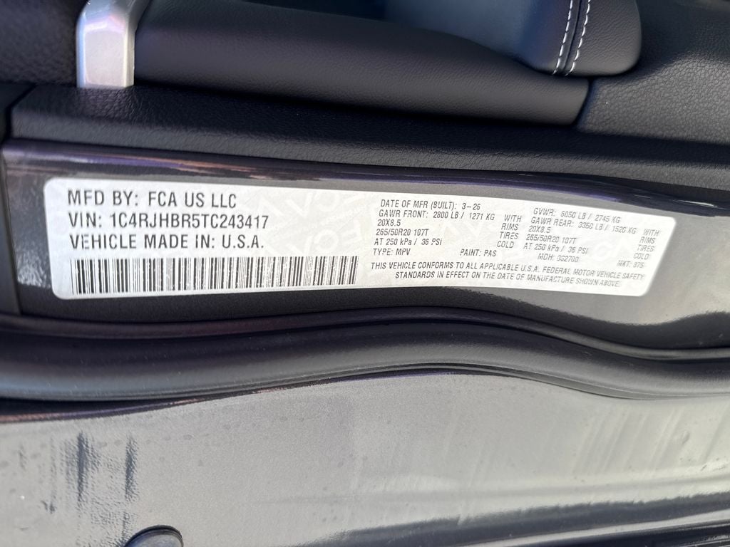 2026 Jeep Grand Cherokee GRAND CHEROKEE LIMITED 4X4