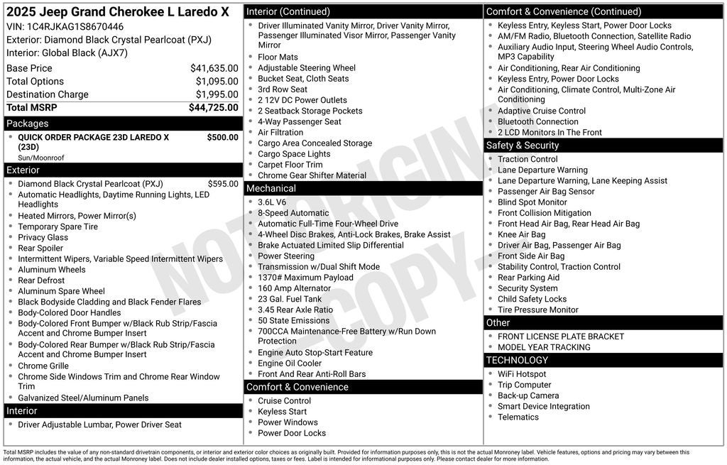 2025 Jeep Grand Cherokee L Laredo