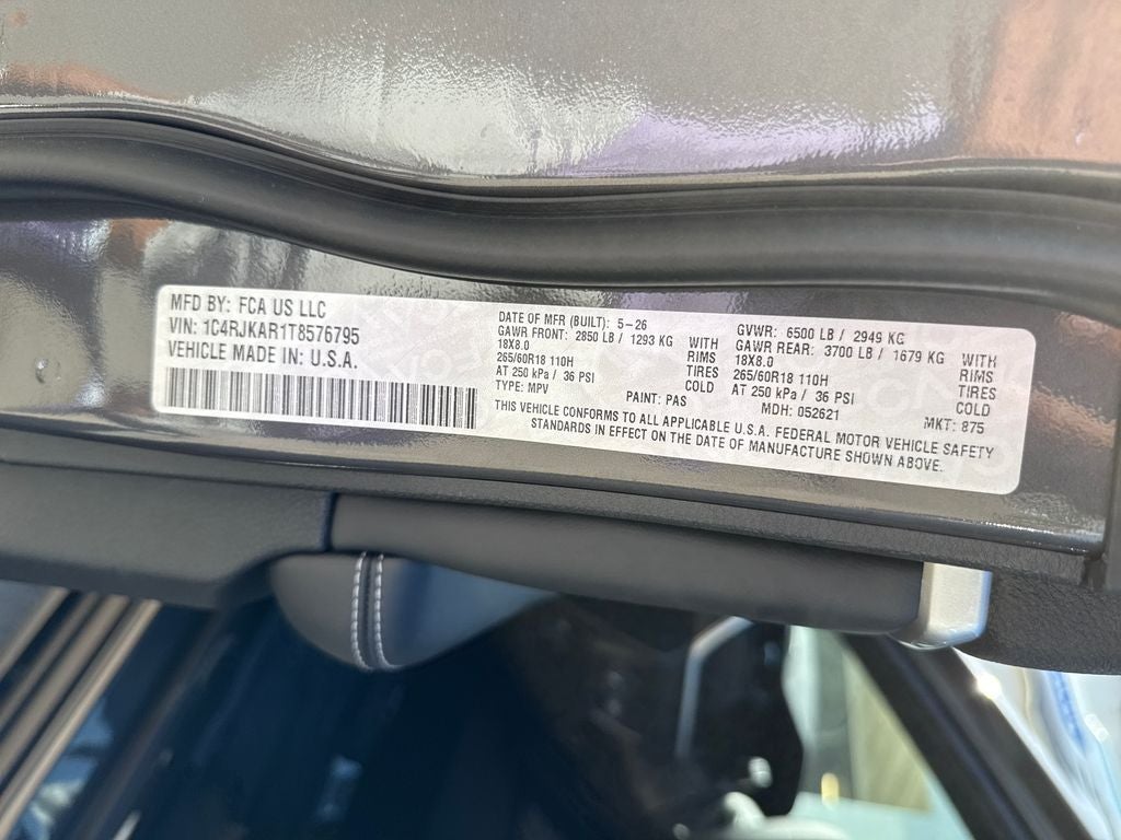 2026 Jeep Grand Cherokee GRAND CHEROKEE L LAREDO ALTITUDE 4X4