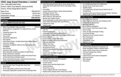 2022 Jeep Grand Cherokee L Limited 4x4