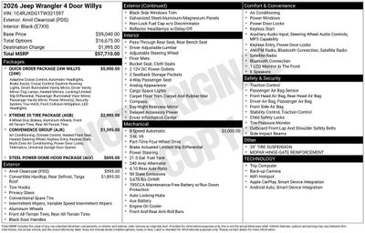 2026 Jeep Wrangler Willys