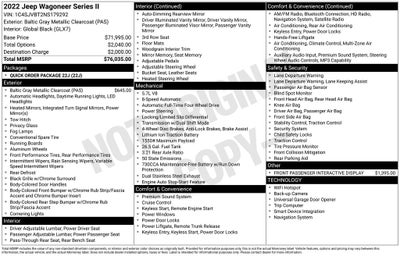 2022 Jeep Wagoneer Series II