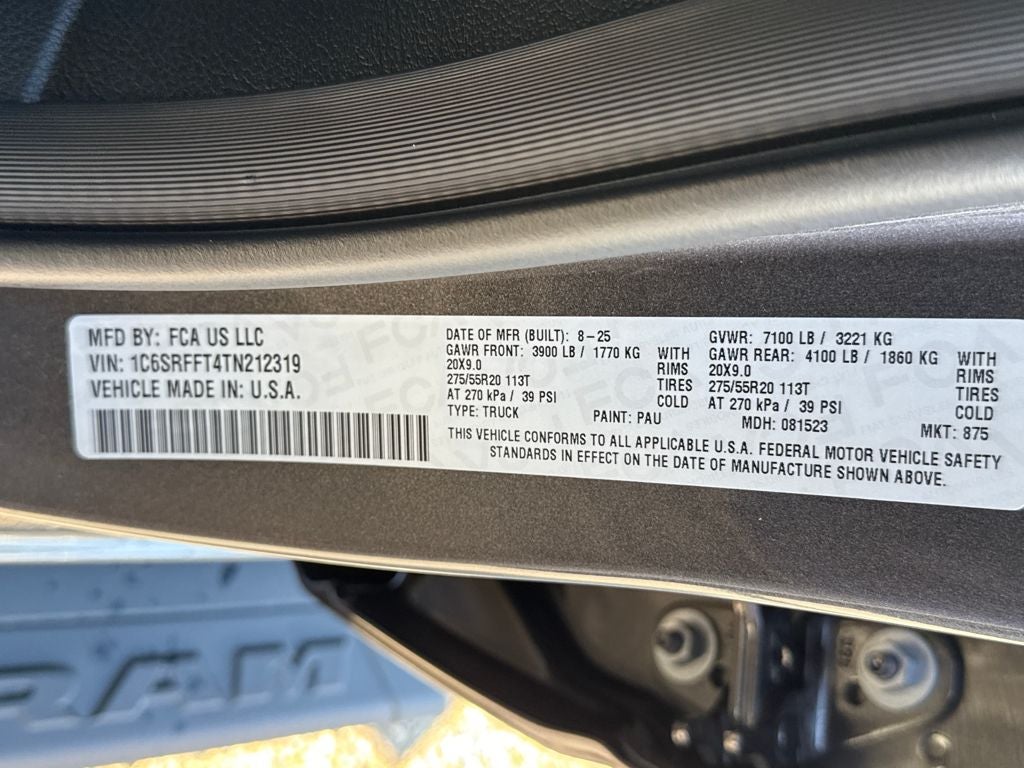 2026 RAM Ram 1500 RAM 1500 BIG HORN CREW CAB 4X4 5'7' BOX