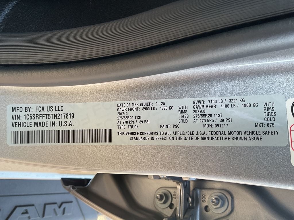 2026 RAM Ram 1500 RAM 1500 BIG HORN CREW CAB 4X4 5'7' BOX