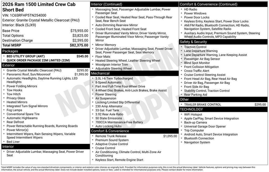 2026 RAM 1500 Limited