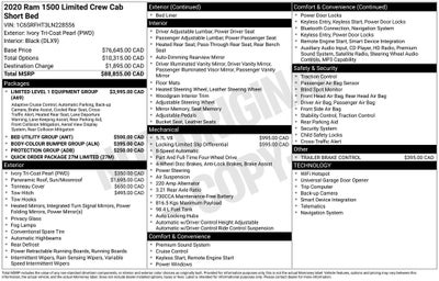 2020 RAM 1500 Limited