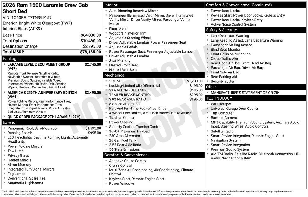 2026 RAM 1500 Laramie