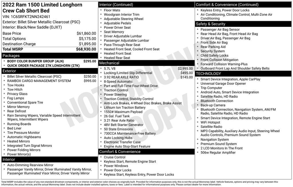 2022 RAM 1500 Limited