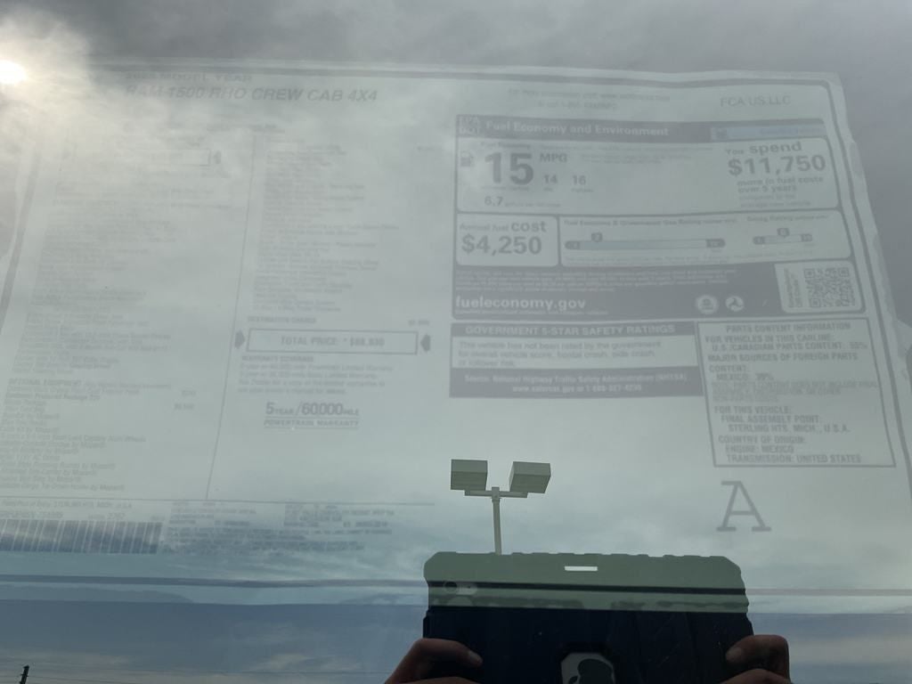 2025 RAM Ram 1500 RAM 1500 RHO CREW CAB 4X4 5'7' BOX