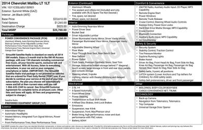 2014 Chevrolet Malibu 1LT