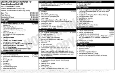 2023 GMC Sierra 3500HD 4WD Crew Cab Long Bed Denali