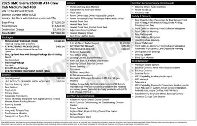 2025 GMC Sierra 2500HD AT4
