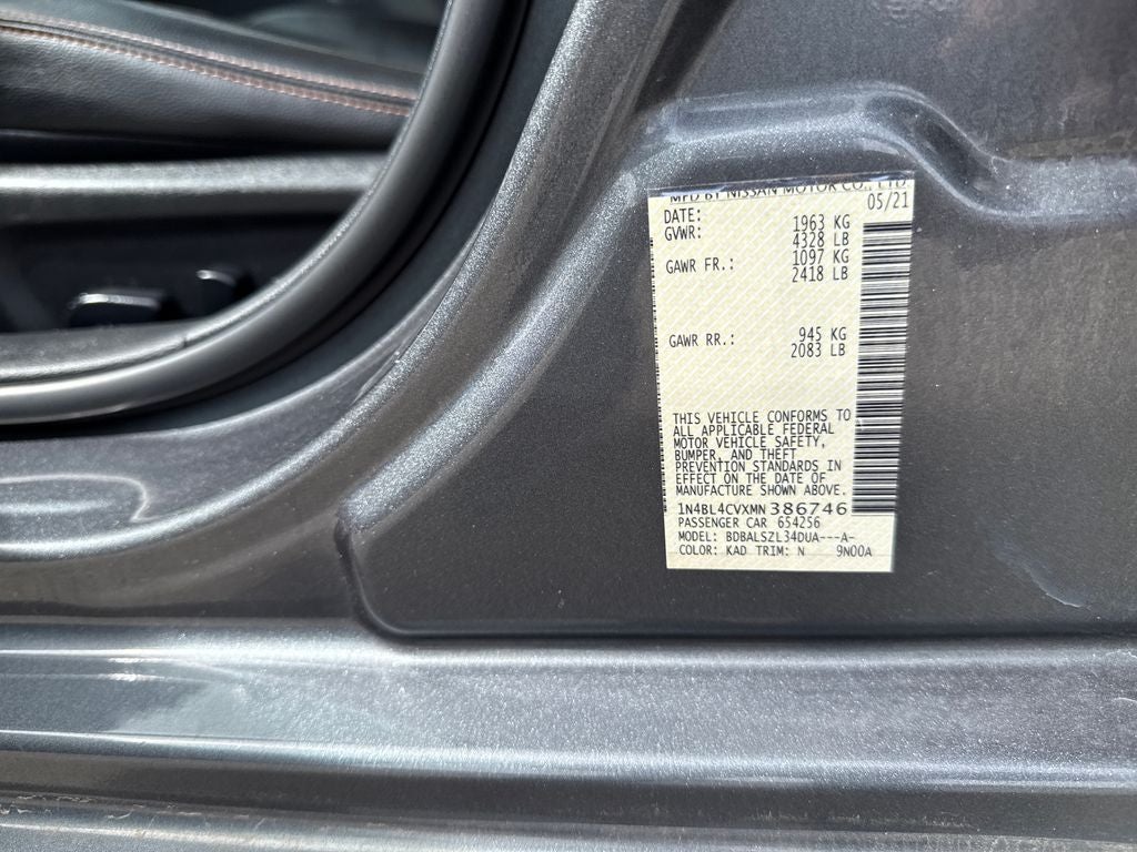 2021 Nissan Altima SR FWD