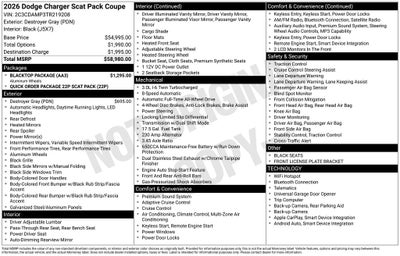 2026 Dodge Charger CHARGER SCAT PACK 2-DOOR AWD