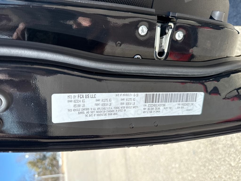 2018 Dodge Charger SXT RWD