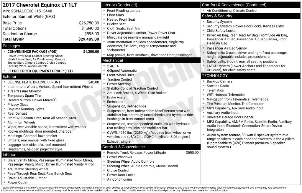 2017 Chevrolet Equinox LT