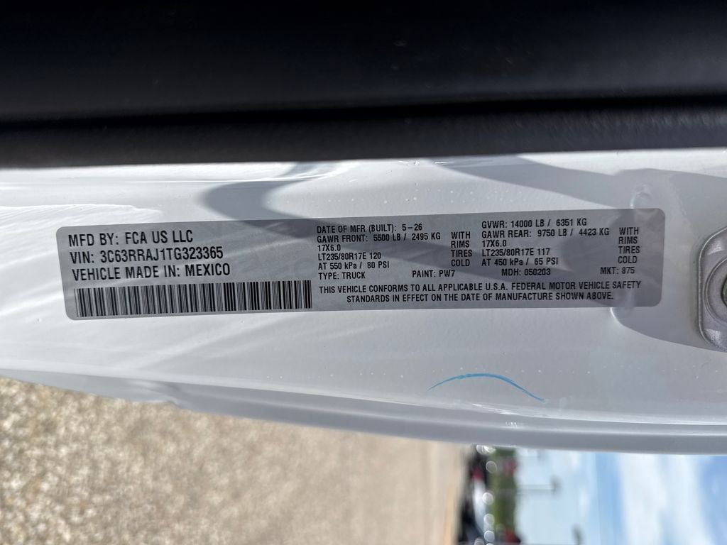 2026 RAM Ram 3500 RAM 3500 TRADESMAN REGULAR CAB 4X4 8' BOX