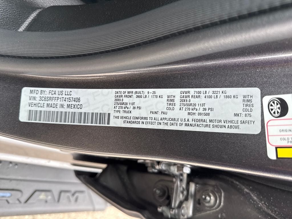 2026 RAM Ram 1500 RAM 1500 BIG HORN CREW CAB 4X4 5'7' BOX