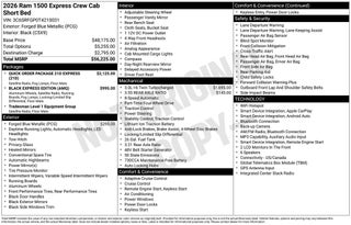2026 RAM Ram 1500 RAM 1500 EXPRESS CREW CAB 4X4 5'7' BOX