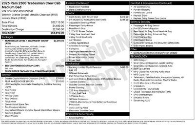 2025 RAM 2500 Tradesman